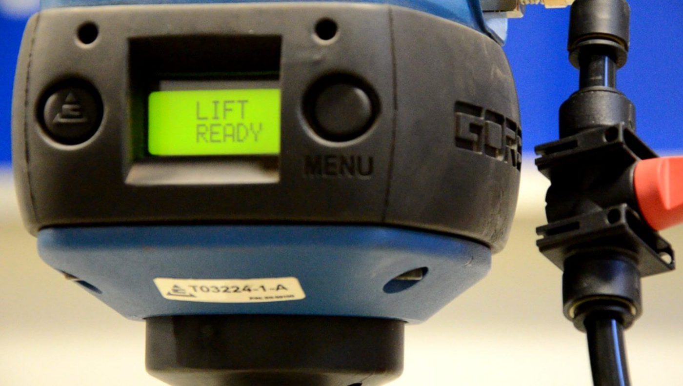 Lift Ready notice on Gorbel GForce - your Manitoba and Saskatchewan provider