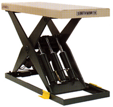 southworth lifting table for industrial applications black winnipeg regina saskatoon brandon