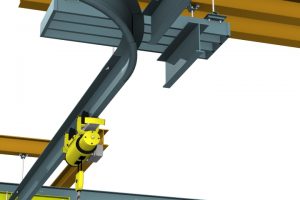 ct-monorail patented track lifting overhead crane systems curved