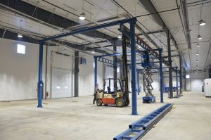 Relocation of overhead crane to new facility