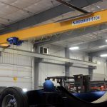 IronMen custom grain bin trailer fabrication southern manitoba crane lift