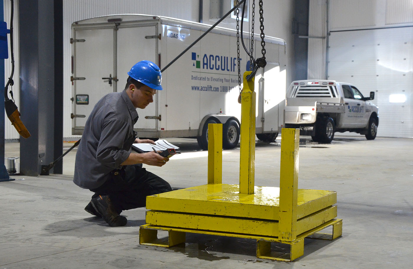 Rated Load Test Performed on New Equipment - Engineered Lifting Systems