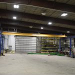 large span acculift overhead work bay north dakota lifting cranes