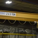 acculift header beam crane for ag manufacturer north dakota lifting cranes