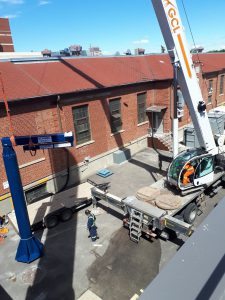 Upright Jib Crane Install custom install